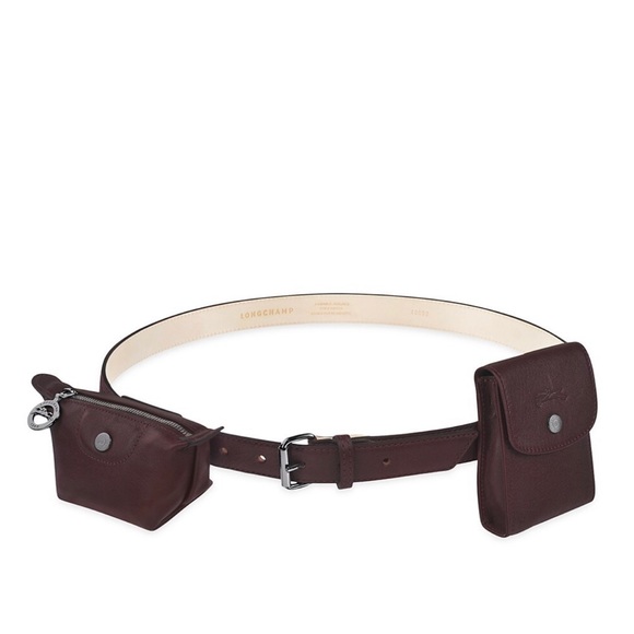 Longchamp Accessories - Longchamp 🔥🔥🔥 Burgundy Leather Le Pliage Cuir Ladies' Belt Bag -RARE FIND
